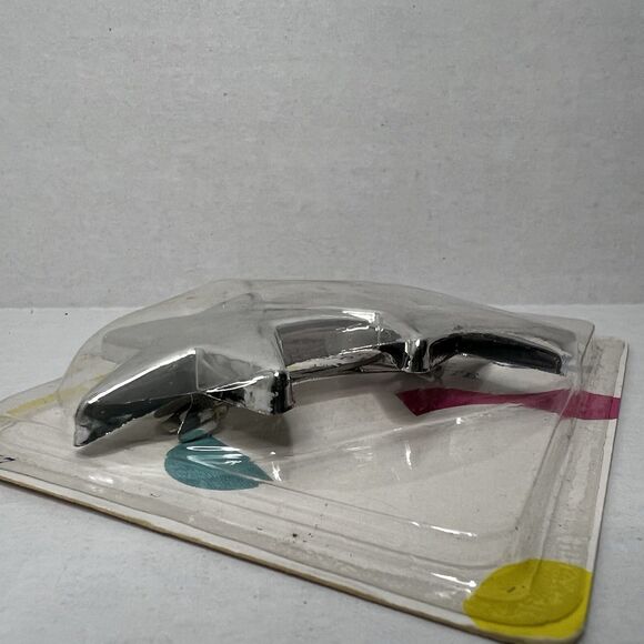 Goody Vintage Automatic Clasp Barrette Silver Stars 1989 Hair NOS 2867 - Picture 2 of 8